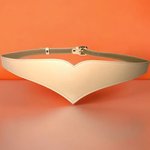 XXS - 5XL Beige Heart Shaped Leather Belt