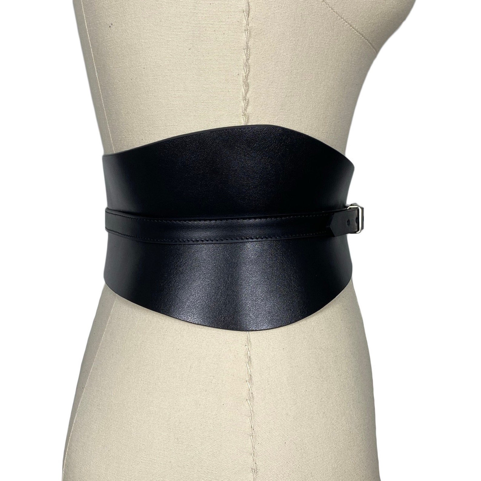 XXS5XL Black Leather Belt Autumn Wide Belt Wrap Leather Etsy