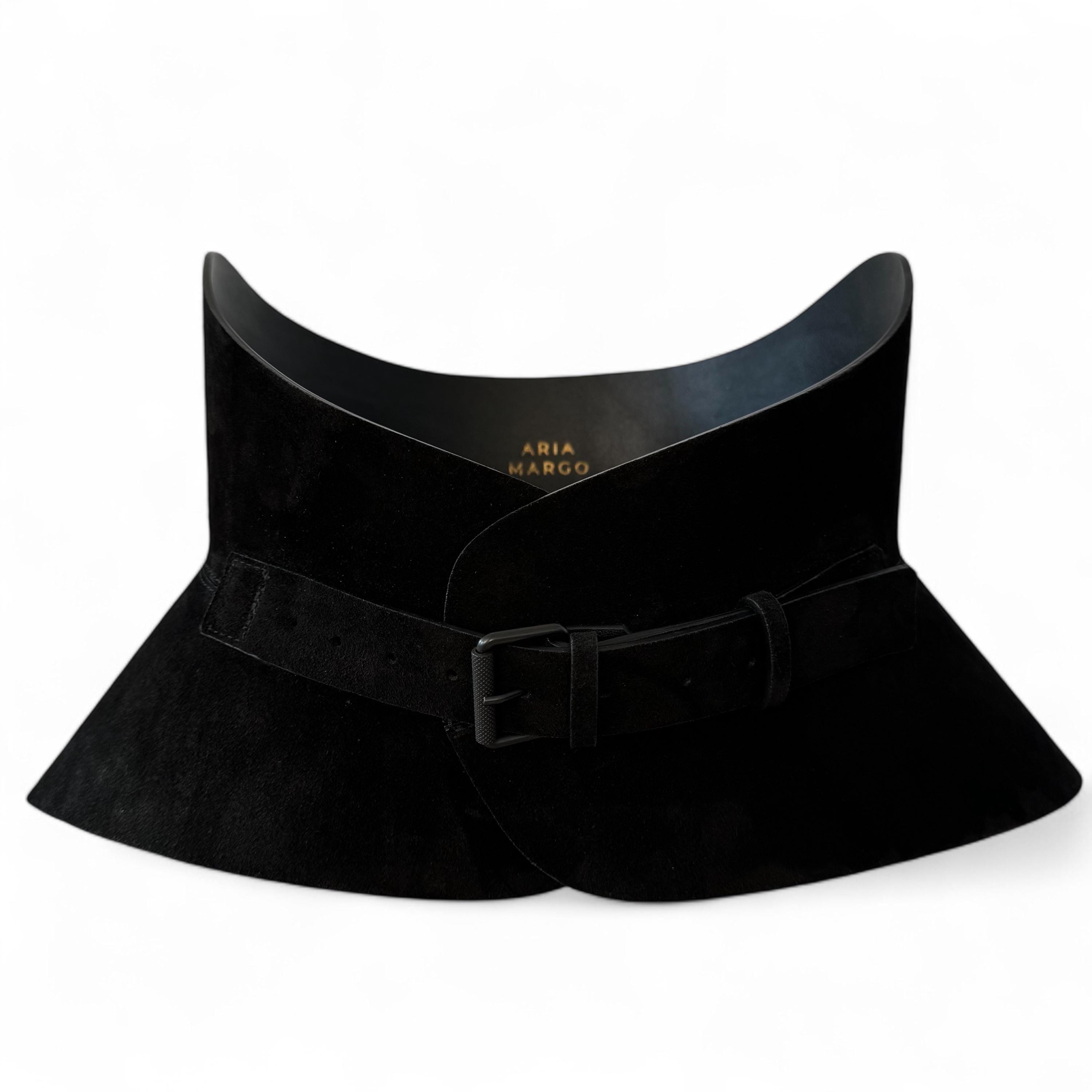 black suede corset belt