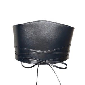 XXS-XXXL Large waist belt, Lace Black Leather Belt, leather wide Corset