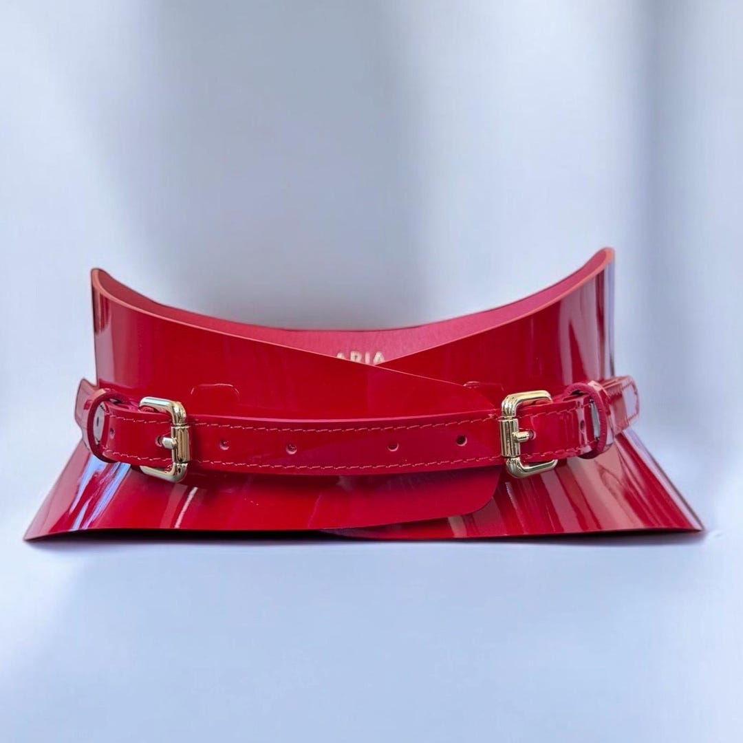 plus size red corset belt