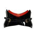 XXS-5XL Black Thorns Patent Leather Belt, wide belt, Wrap leather wide waist Corset product logo