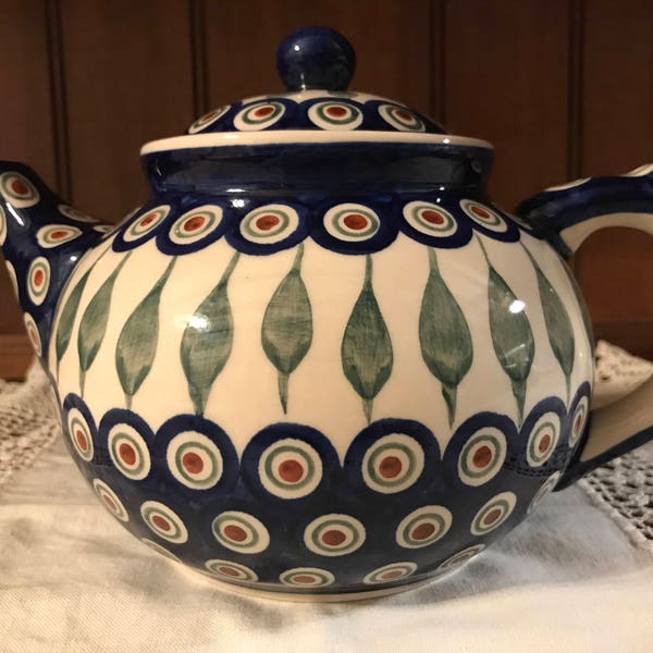 Polish Teapot Boleslawiec Ceramika