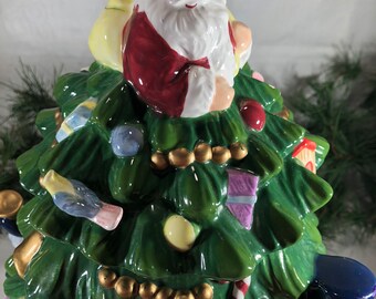 Cookie Jar Christmas Tree by Spode Hand-painted 'toys Around the