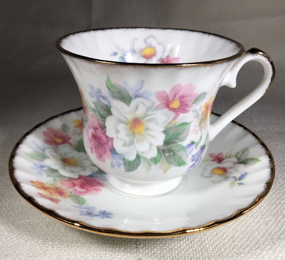 Royal Stanley Fine Bone China Floral Tea Cup and Saucer Etsy