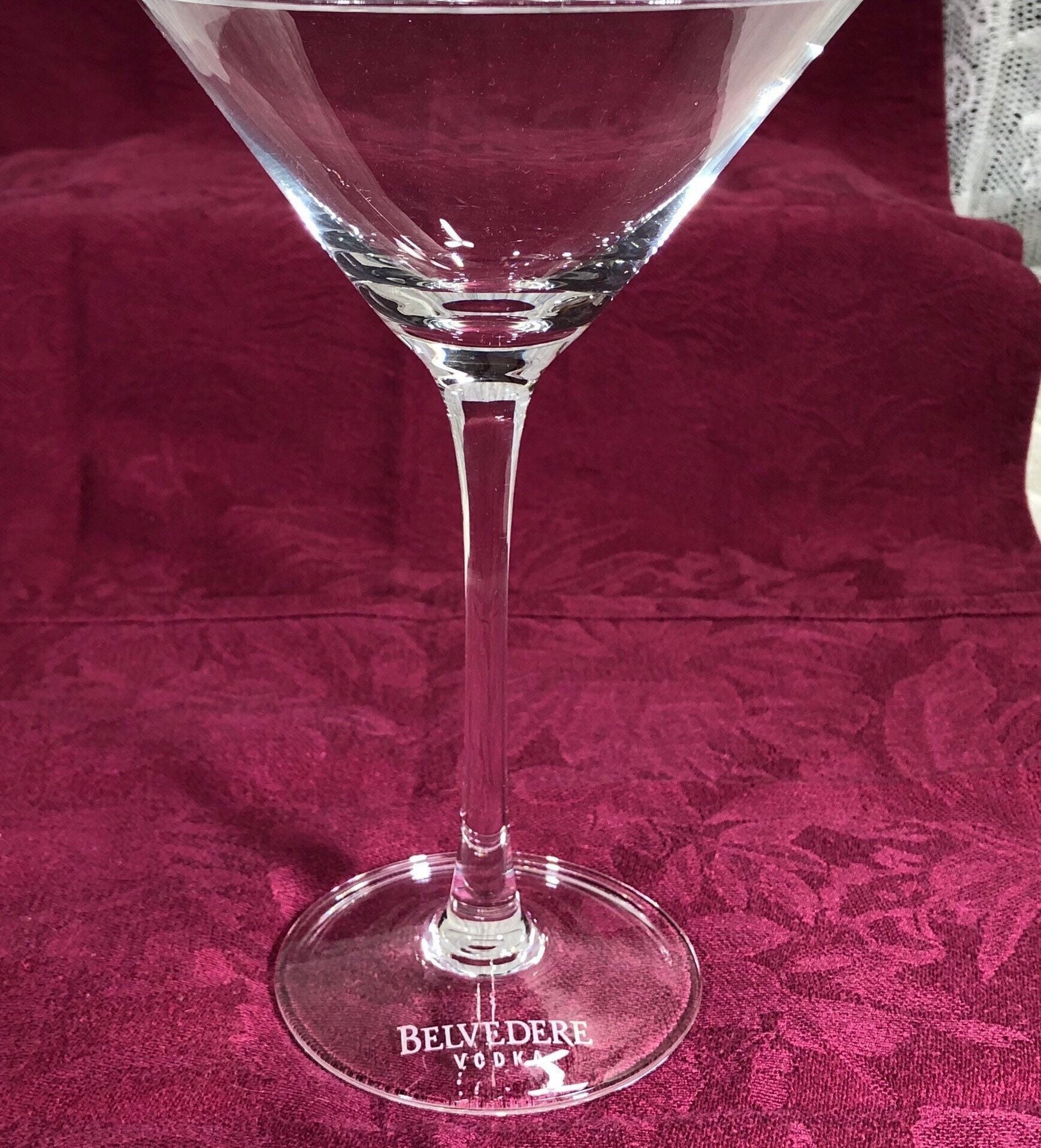 Belvedere Vodka 007 Spectre Frosted Martini Glasses ~~James Bond