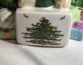Cookie Jar Christmas Tree by Spode Hand-painted 'toys Around the