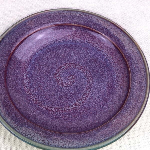 Hand Thrown Pottery 8 3/4” Plate like Shallow Bowl for Entertaining in your home ~ cheese   crackers  specialty Hors d’ oeuvres