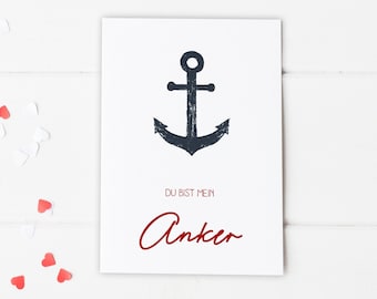 You are my anchor - postcard