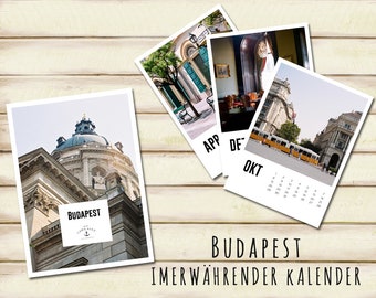 Budapest - immerwährender Kalender (Deutsche Ausgabe)