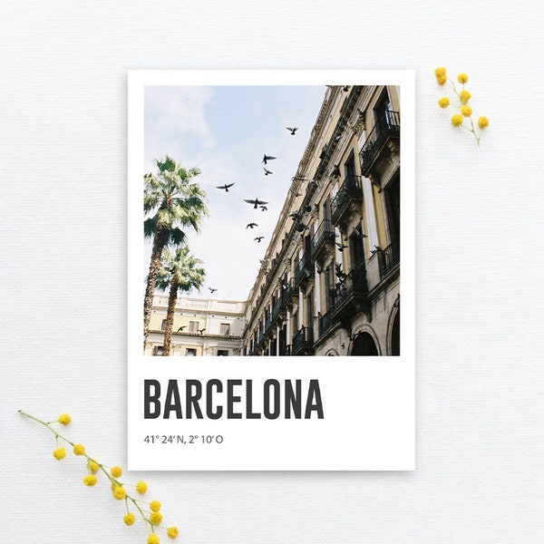 Barcelona Postkarte