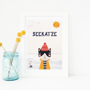 Print Sea Cat - A5 to A4