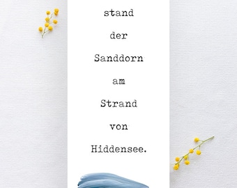 Hiddensee Bookmarks