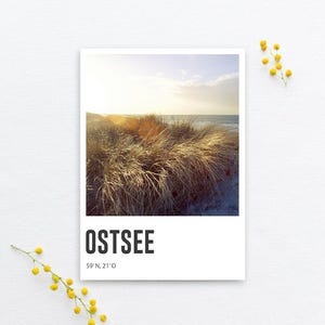 Carte postale de la mer Baltique