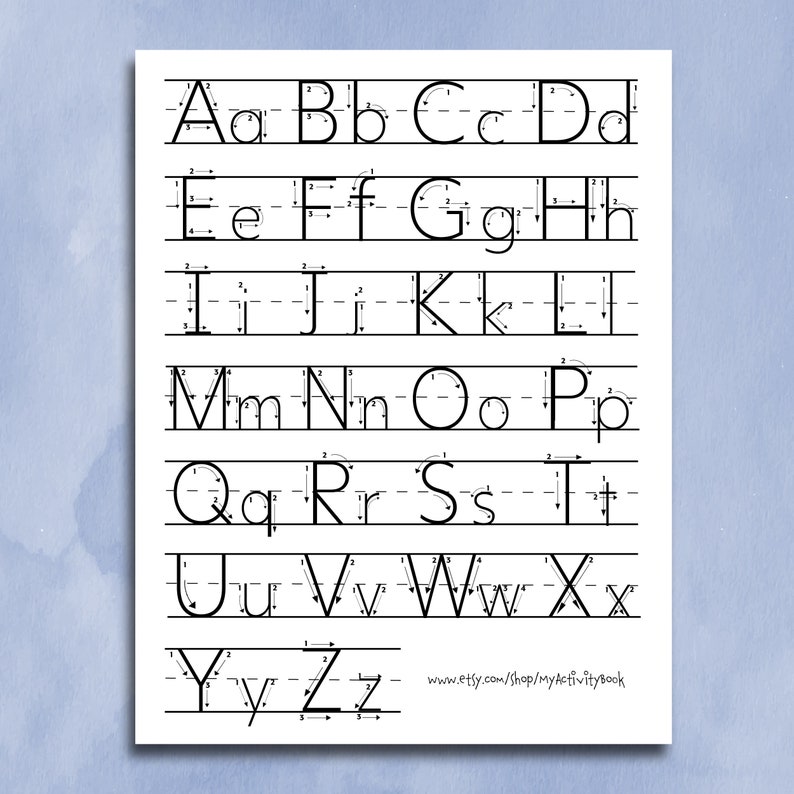 ALPHABET PRACTICE Printable Worksheet for Kids - Activity Book, Busy ...
