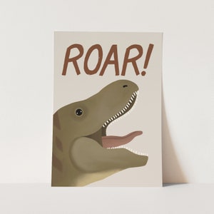Steen dinosaurusprint, dinosauruskunst aan de muur, kindermuurkunst, perfect verjaardagscadeau of kinderkamerinrichting