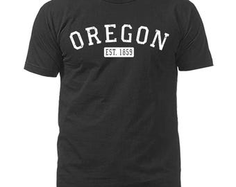 State of Oregon OR Est.1859 Vintage Pride Script T-Shirt