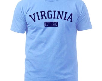 State of Virginia VA Est.1788 Vintage Pride Script T-Shirt