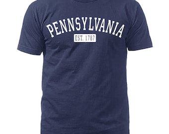 State of Pennsylvania PA Est.1787 Vintage Pride Script T-Shirt