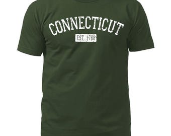 State of Connecticut CT Est.1788 Vintage Pride Script T-Shirt