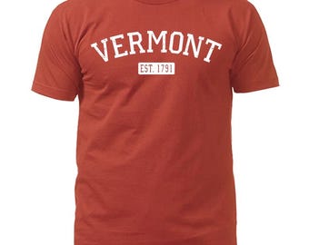 State of Vermont VT Est.1791 Vintage Pride Script T-Shirt