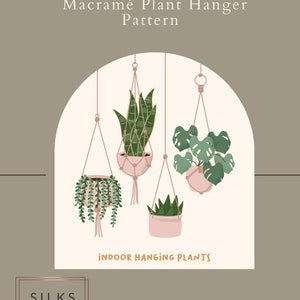 Basic/ Beginner/ Simple Macramé Plant Hanger Pattern Instructions- Macramé DIY