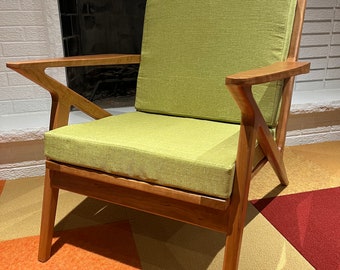 Danish Selig Z Arm Chair - Solid Cherry, Handmade