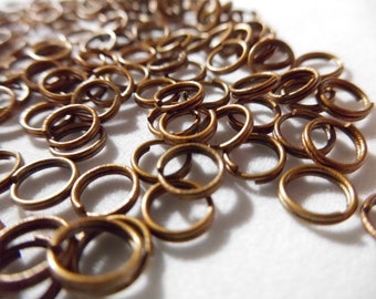 100pcs 6mm Bronze or Copper Split Rings Jewelry Making Beading Supplies DIY Supplies