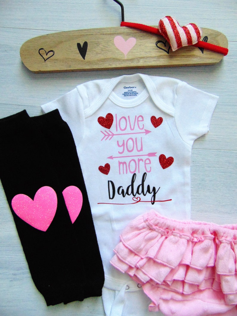 Daddy Outfits Baby Girl Outfit Daddy Outfit Daddys Bestie Pink Kids Outfit Love Daddy Outfit Love Daddy Shirt Pink Baby Bodysuit