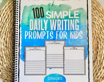 100 Simple Daily Writing Prompts for Kids Homeschool Writing Curriculum Daily Writing Journal