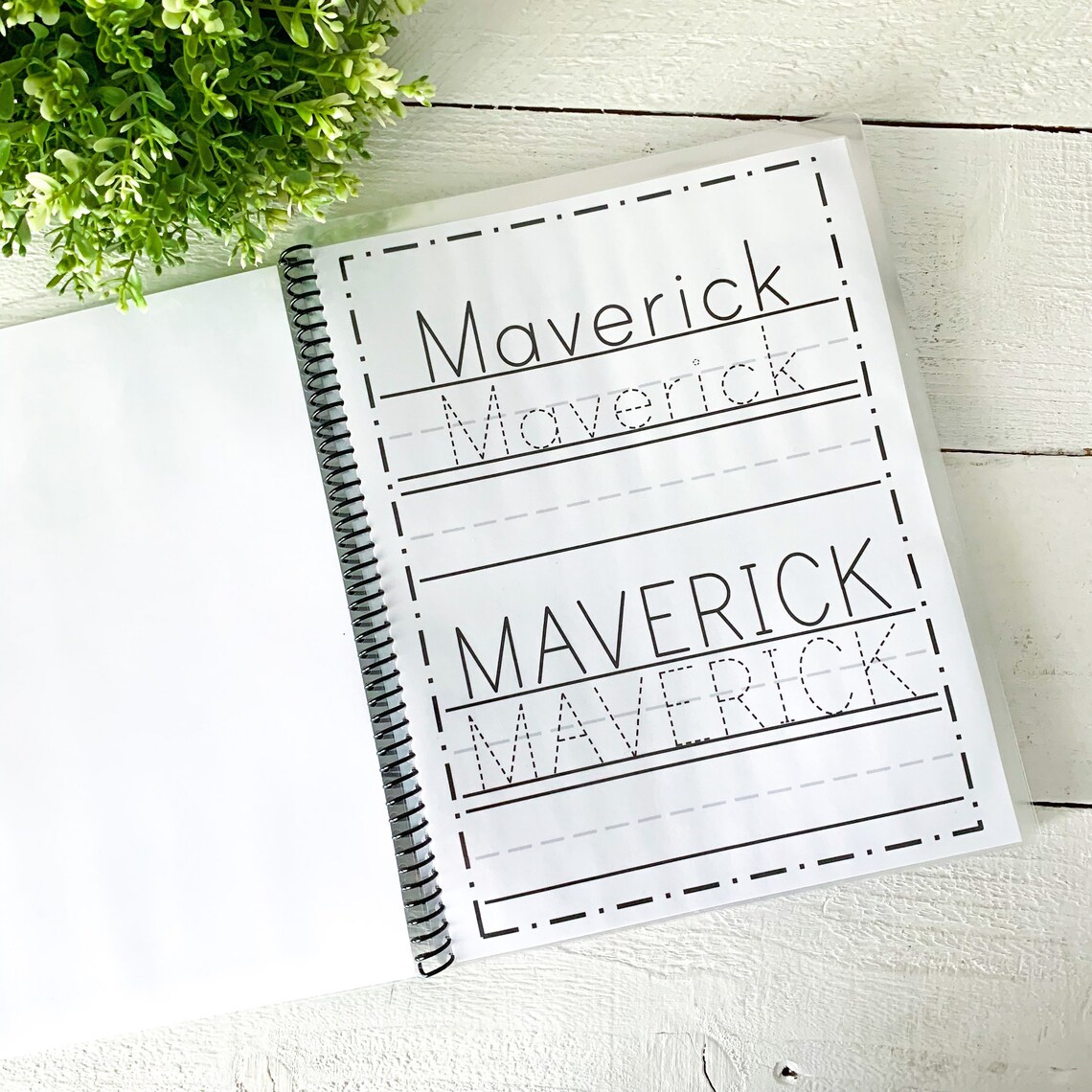 Tracing Notebook Dry Erase Name Tracing Letters Shapes Etsy