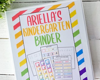 KINDERGARTEN Learning Binder Kinder Busy Book