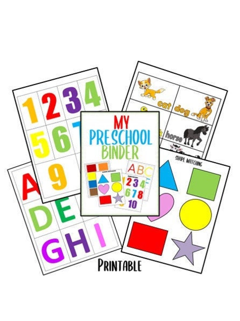 PRESCHOOL & TODDLER Learning Binder PRINTABLE version | Etsy