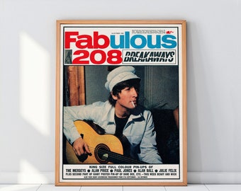 John Lennon, Fabulous 208 magazine cover 1966, art print