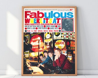 Small Faces, Fabulous 208 magazine cover, art print