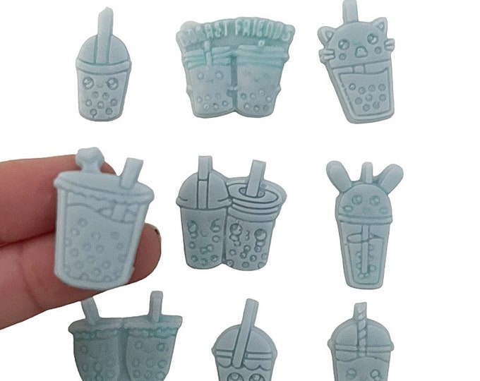 BUBBLE TEA - mini boba milk tea soaps - cute mini single use soap set - perfect for travel or sleepovers - pocket soap