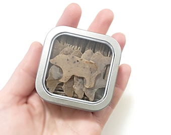 Ours en papier savon | Ensemble de barres de savon miniatures | Cadeau d’animaux forestiers