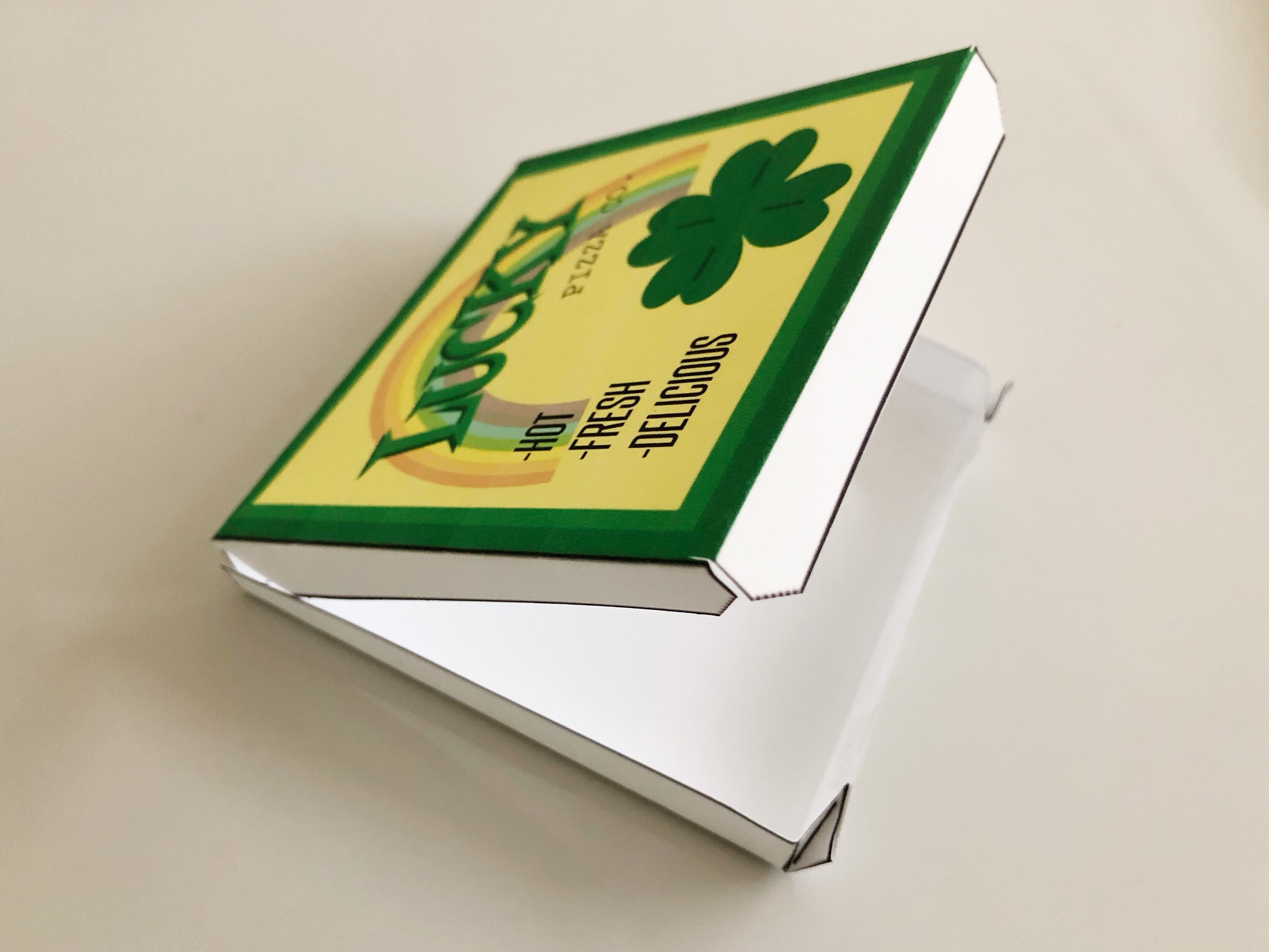 Leprechaun Trap Printables Pizza Box and Signs Etsy