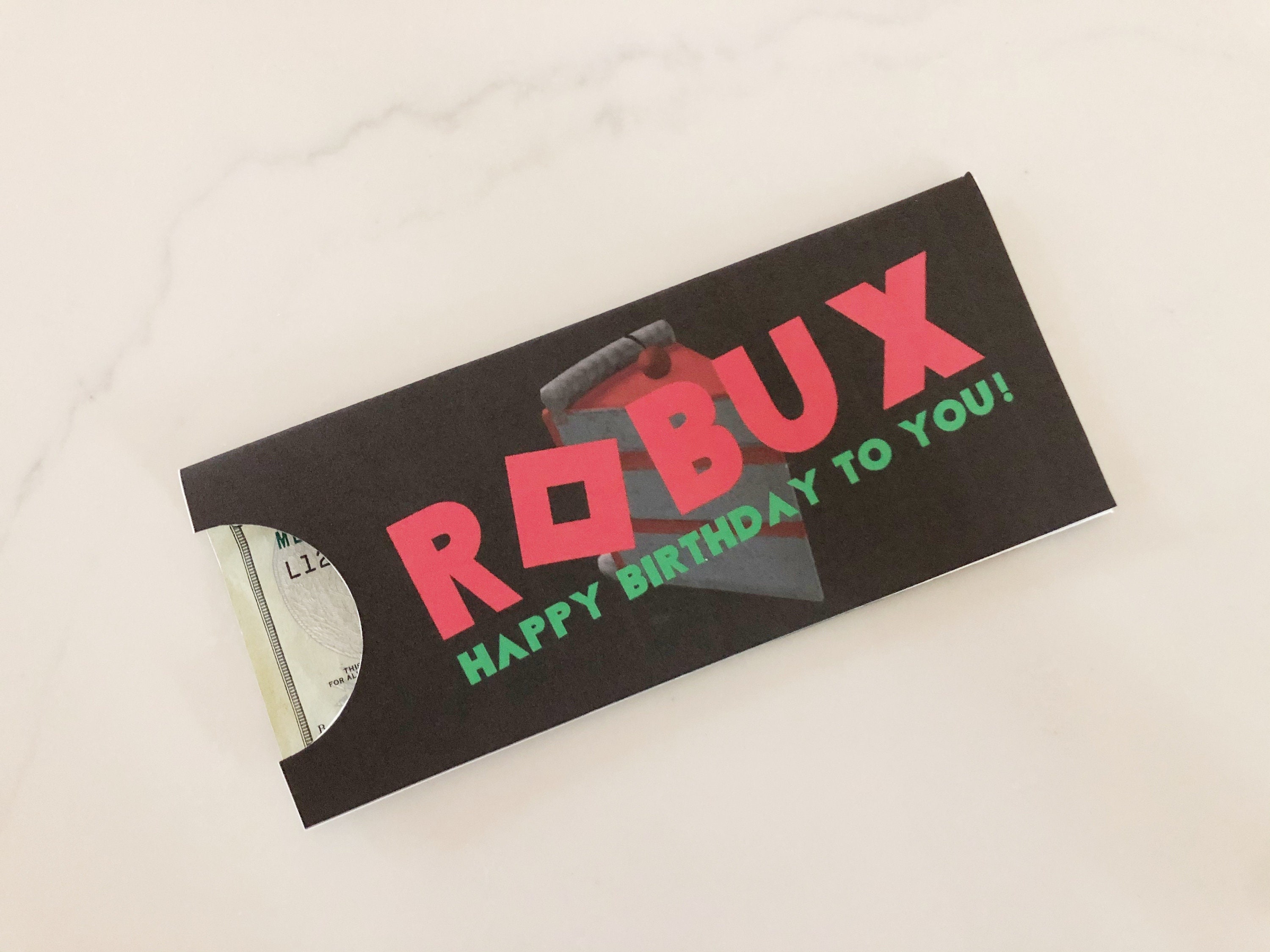 Robux Money Holder Printable For Roblox Birthday Etsy - how to buy robux in euros