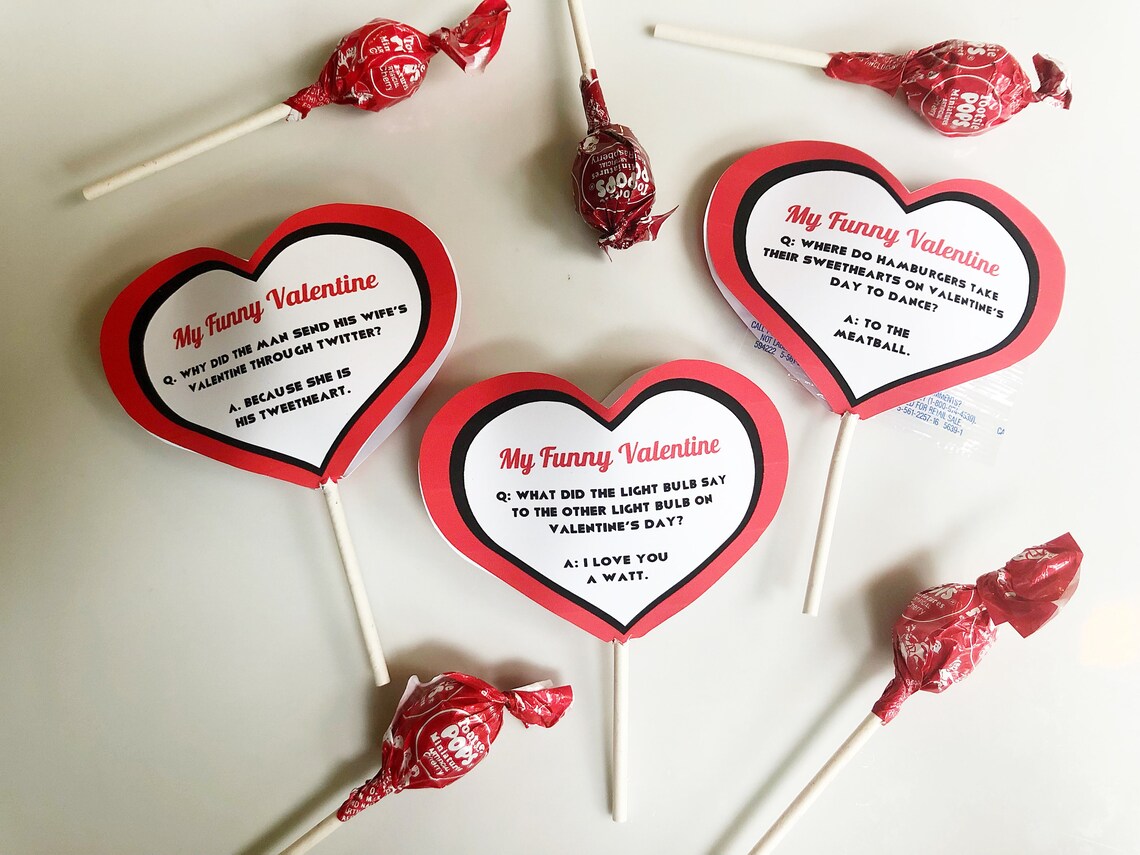 Valentine Jokes of the Day Printable | Etsy