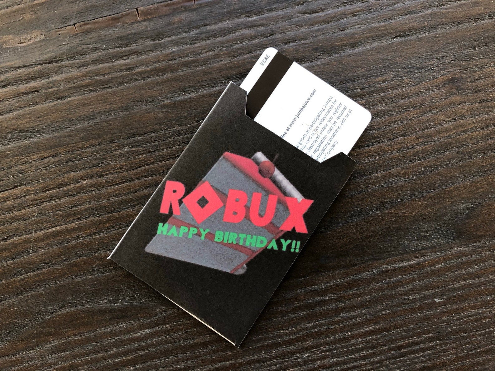 Robux Gift Card Holder Printable for Birthdays Roblox Etsy