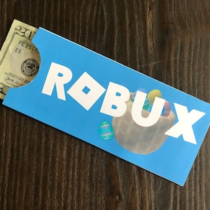 Robux Money Holder Printable For Roblox Birthday Etsy