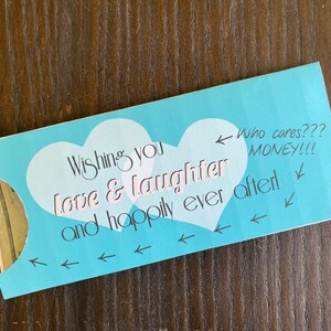 Download engraçado do porta-dinheiro de casamento - Risos de amor que se importam