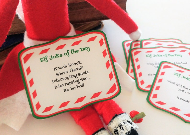 12 Printable Elf Jokes of the Day | Etsy
