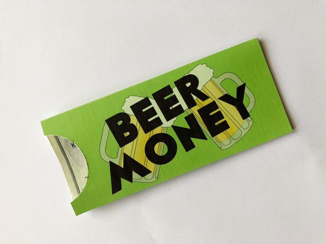 Beer Money Funny Printable Money Envelope for Birthdays or Etsy