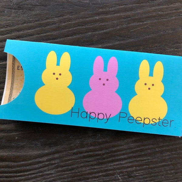 Easter Peeps Printable Money Envelope - Happy Peepster