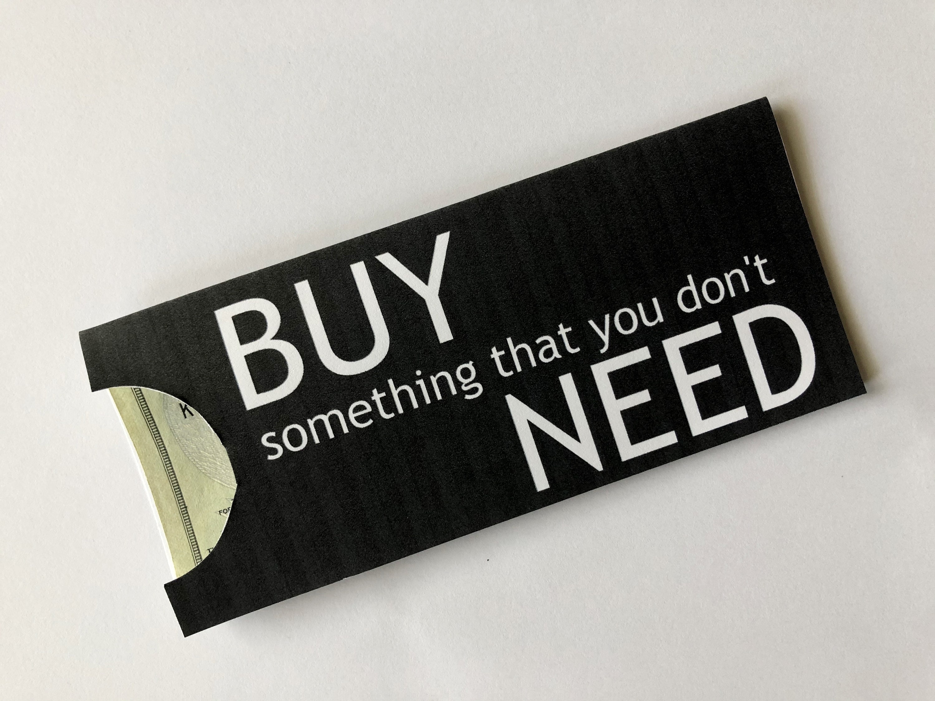 WHAT IS IT CALLED WHEN YOU BUY SOMETHING YOU DON T NEED visual data 2