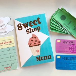 Play Restaurant Printables - Sweet Shop/Bakery/Bake Shop