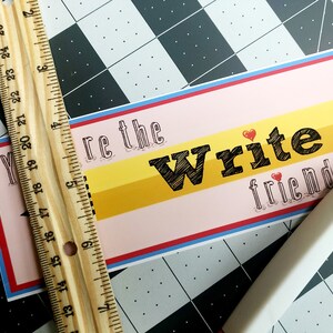 Pencil Printable Valentine -you Are the Write Friend for Me - Etsy