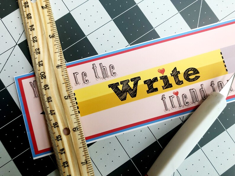 Pencil Printable Valentine -you Are the Write Friend for Me - Etsy